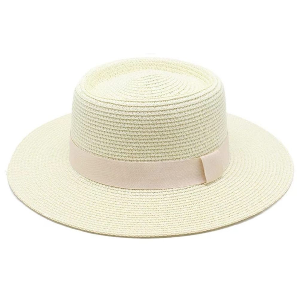 Cream Summer Straw Hat